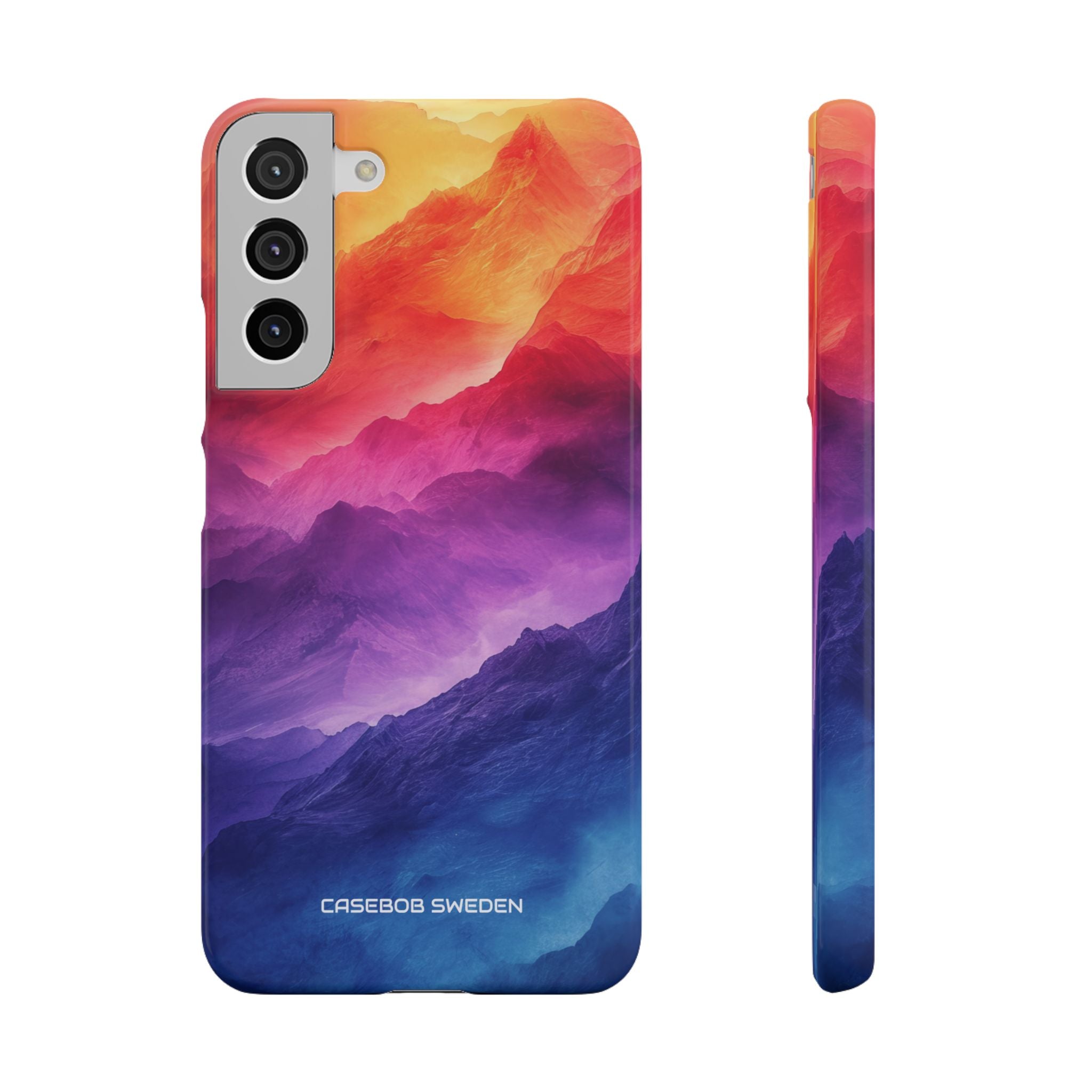 Purple Orange Mountains - Slim Samsung S22 Phone Case