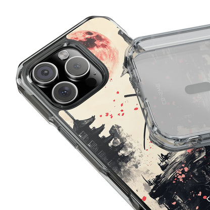 Samurai Gazes Moonward iPhone Case - Impact