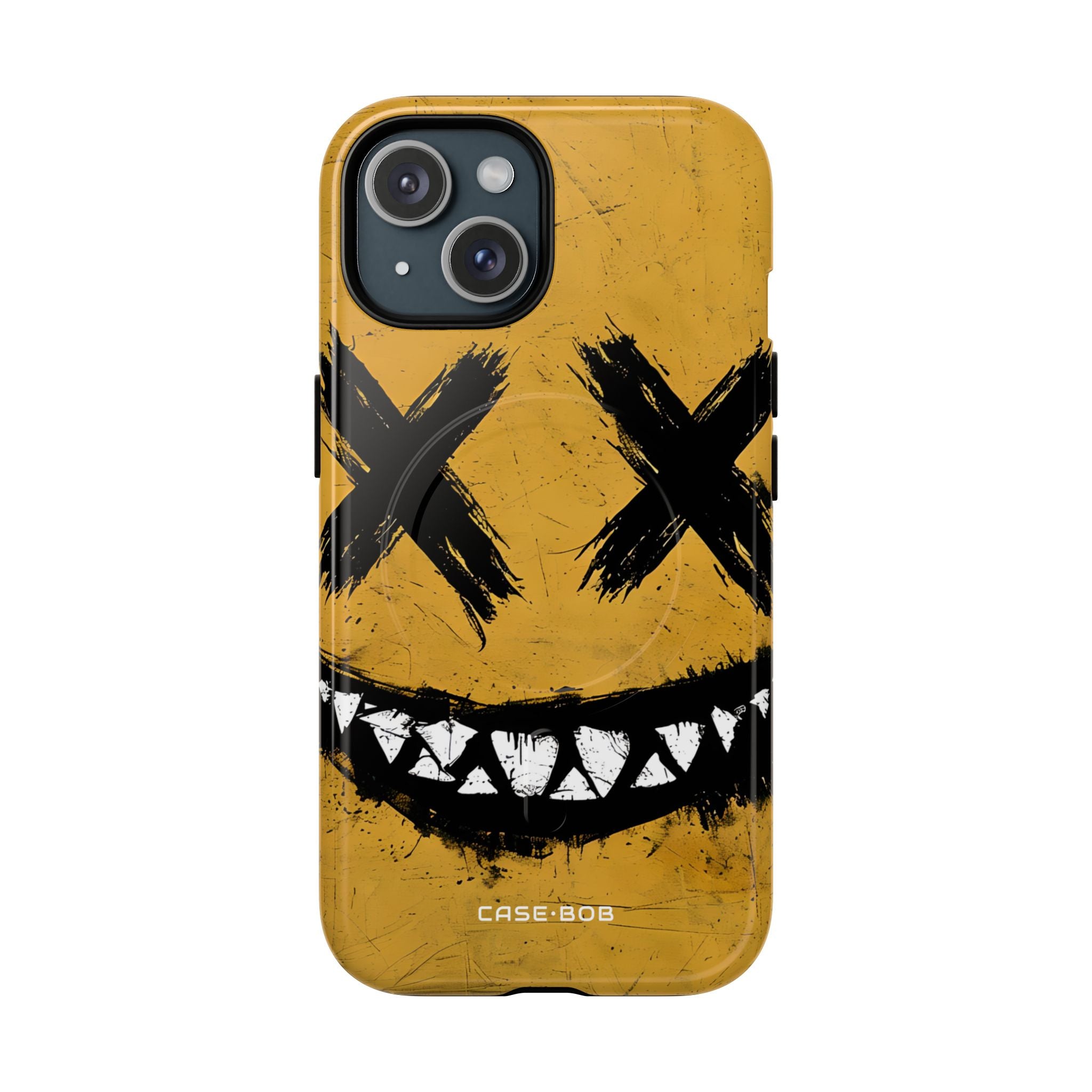 Jagged Smile Yellow iPhone 15 Case - Tough+
