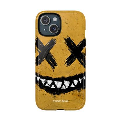 Jagged Smile Yellow iPhone 15 Case - Tough+