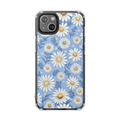 Daisies On Blue iPhone Case - Impact