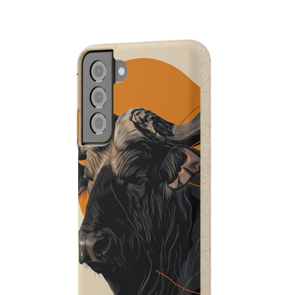 Majestic Buffalo Sun | Biodegradable Phone Case