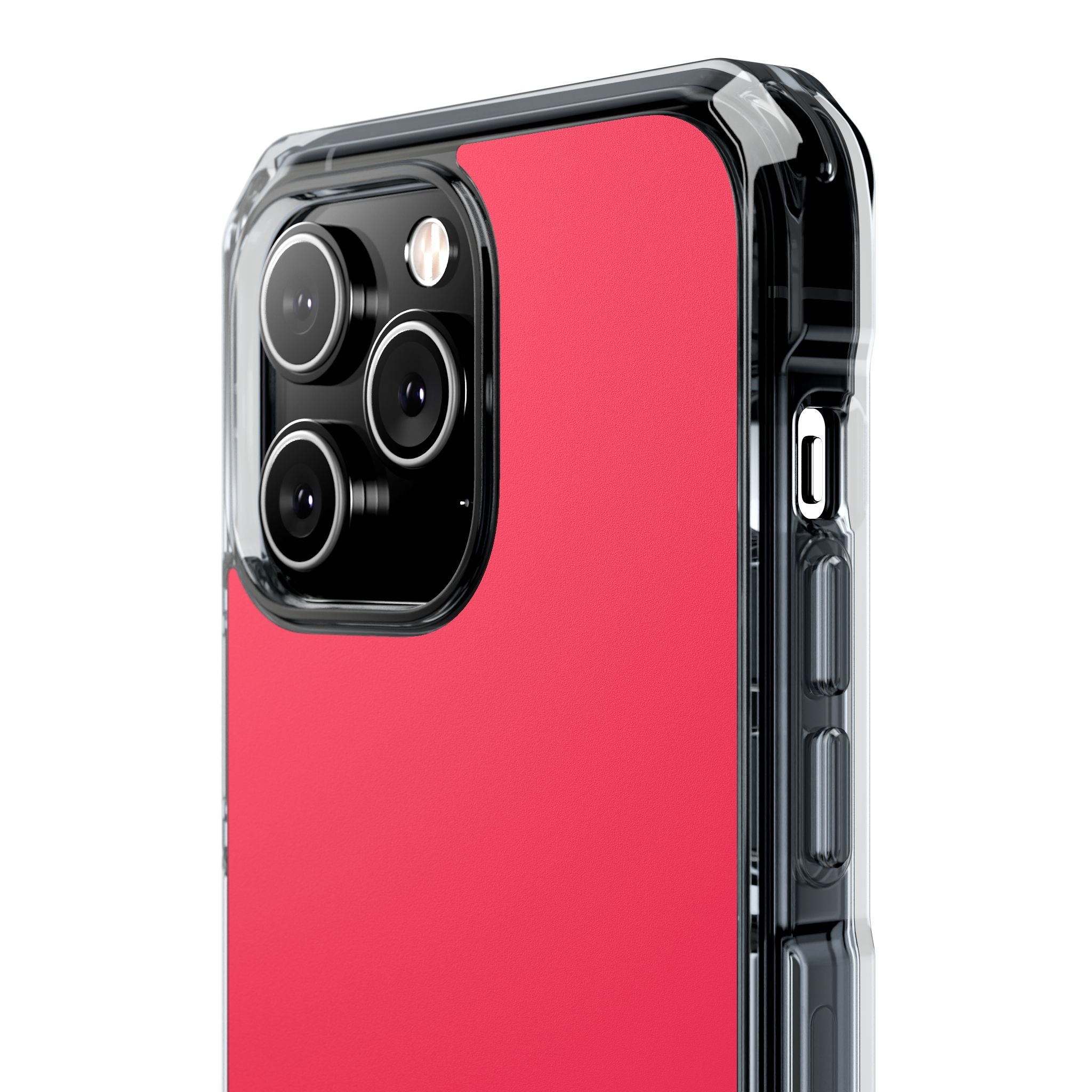 Raspberry Red - Clear Impact Case for iPhone