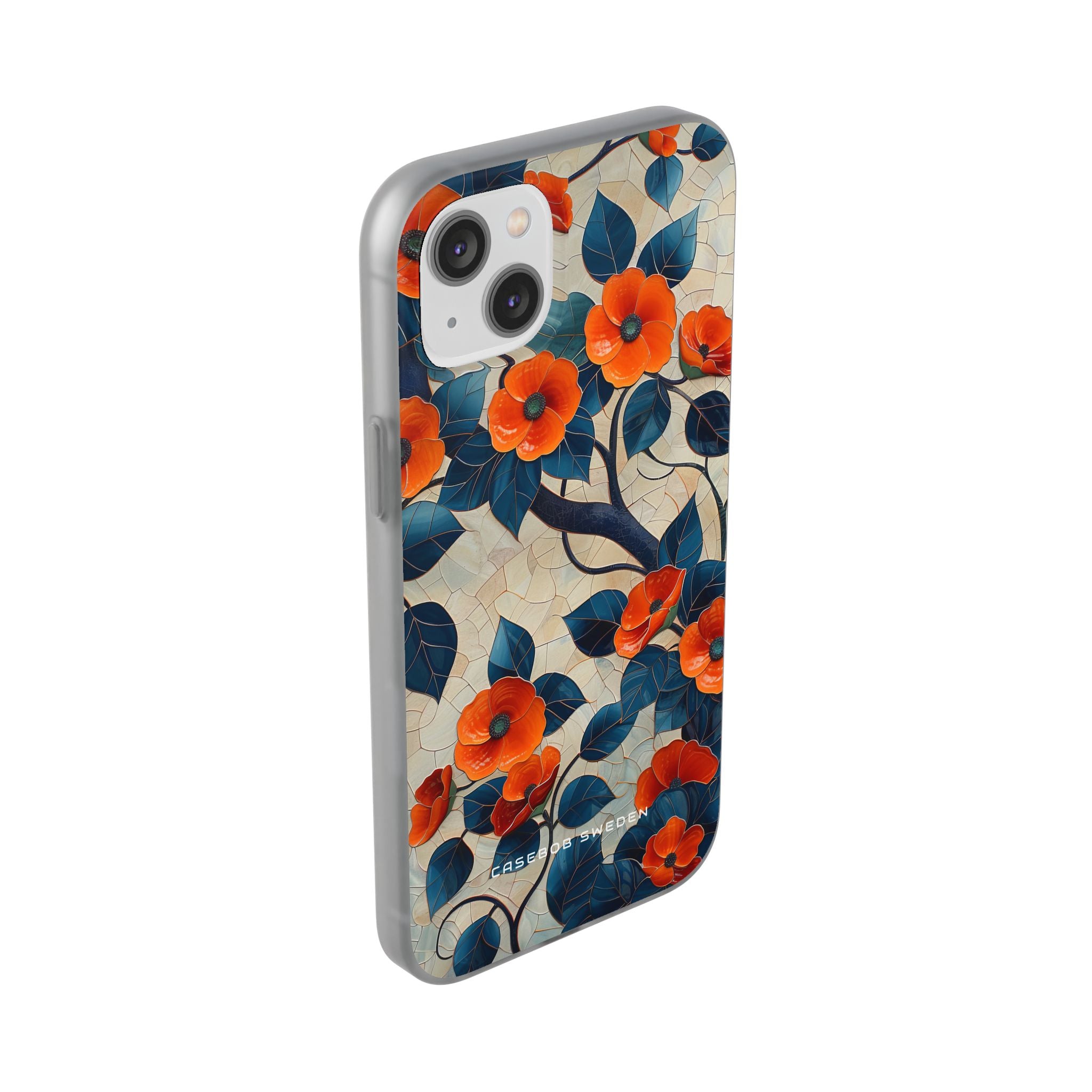 Orange Blossoms Mosaic Harmony iPhone 14 - Flexi Phone Case