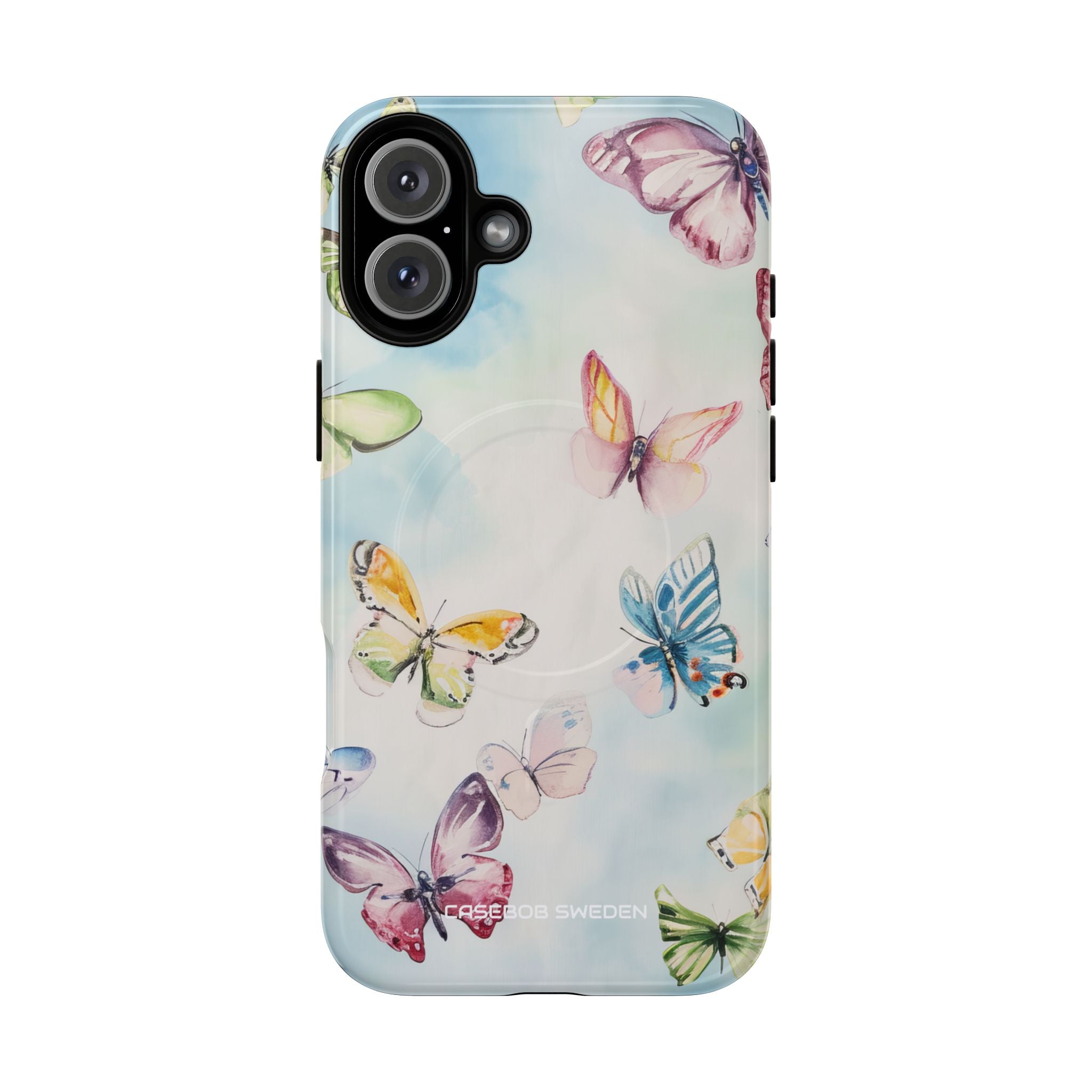 Watercolor Butterfly Bliss - Tough + MagSafe® iPhone 16 Phone Case