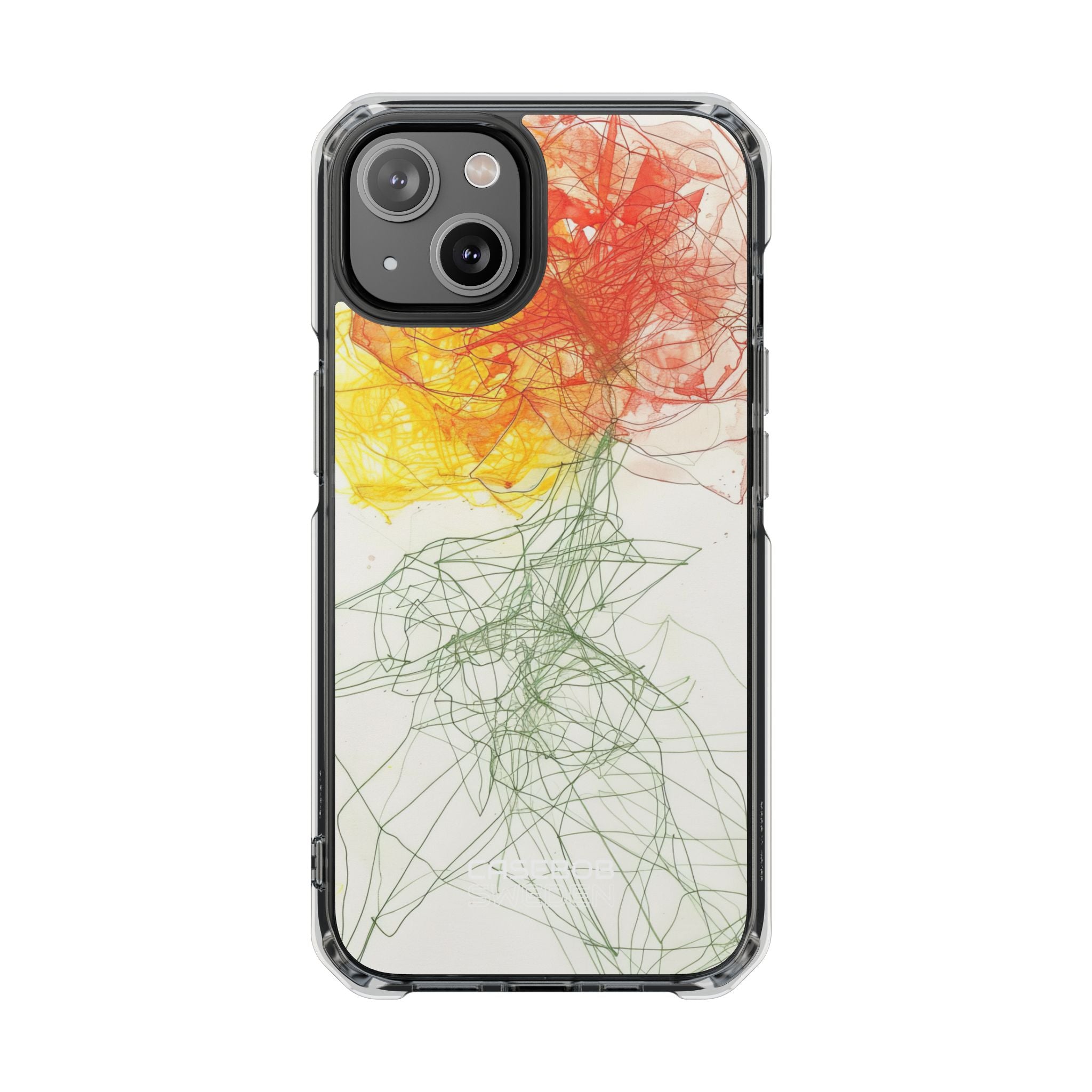 Fiery Blossom Tangle iPhone 14 - Impact Clear+