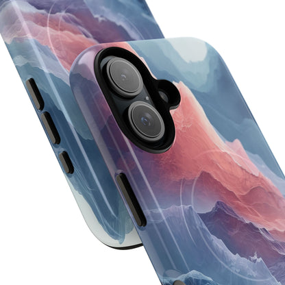 Mountain Wave Serenity - Tough + MagSafe® iPhone 16 Phone Case