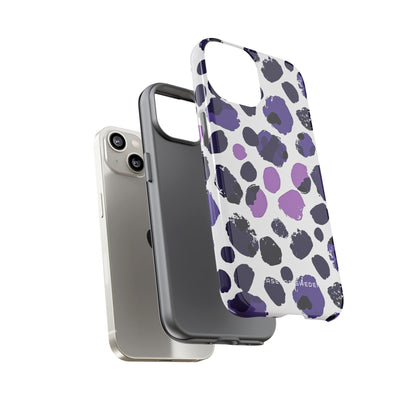 Purple Inkblots iPhone 14 - Tough Phone Case