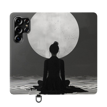 Kuunvalossa hiljaisuus - Samsung S25 Ultra Case - lompakkotyyppinen