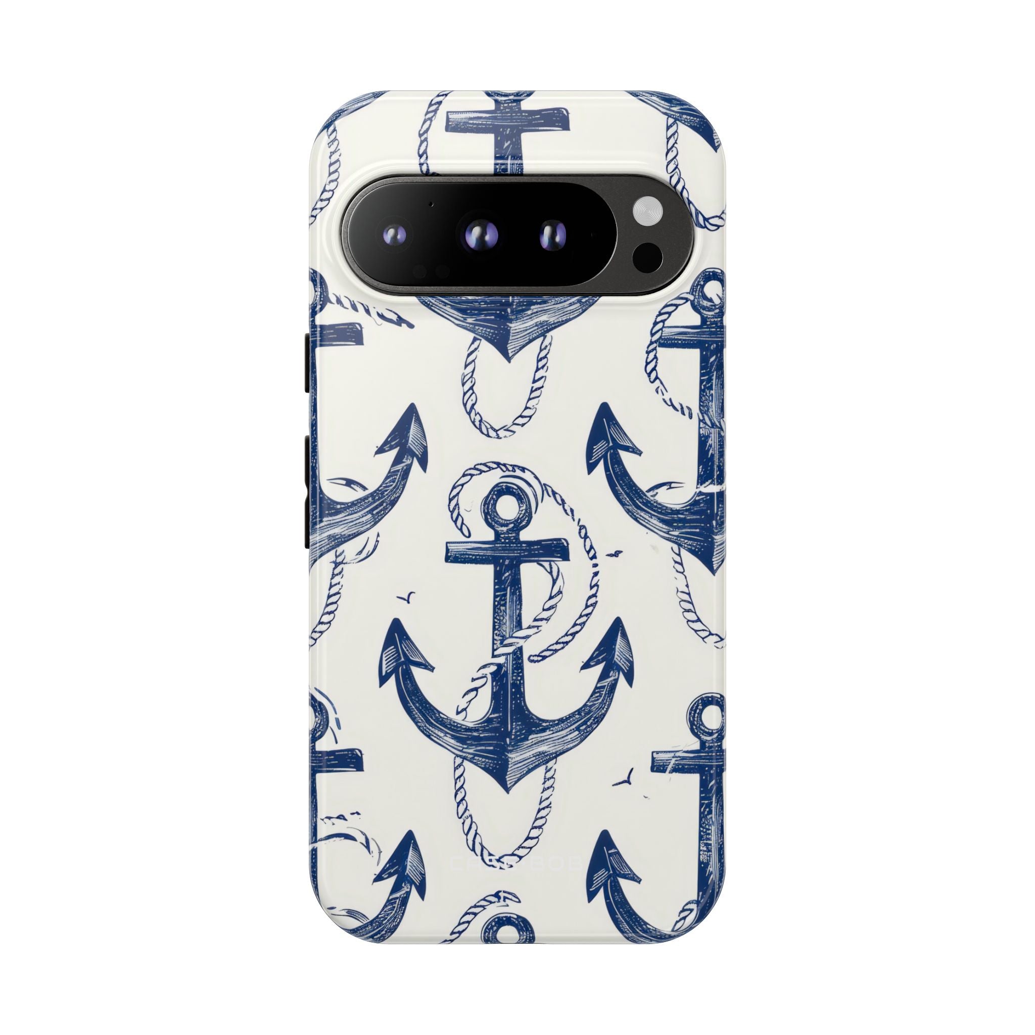 Navy Anchor Loop Google Pixel 9 Pro Case - Tough