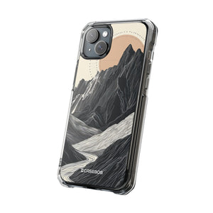 Tranquil Peaks – Handyhülle für iPhone (Clear Impact – Magnetisch)