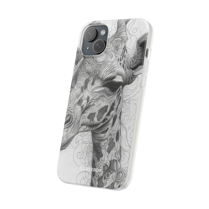 Monochrome Giraffe | Flexible Phone Case for iPhone