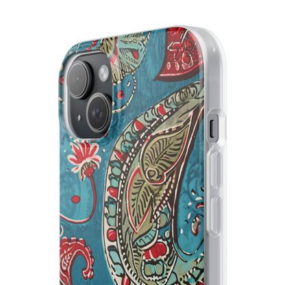 Vintage Paisley Elegance iPhone 15 - Flexi Phone Case