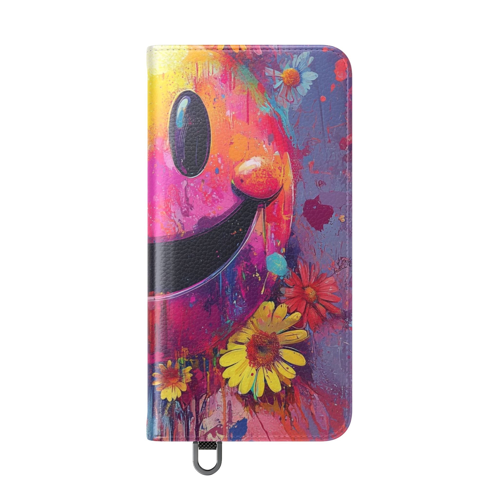 Smiley Bloom Drip - Samsung S25 Case - Wallet