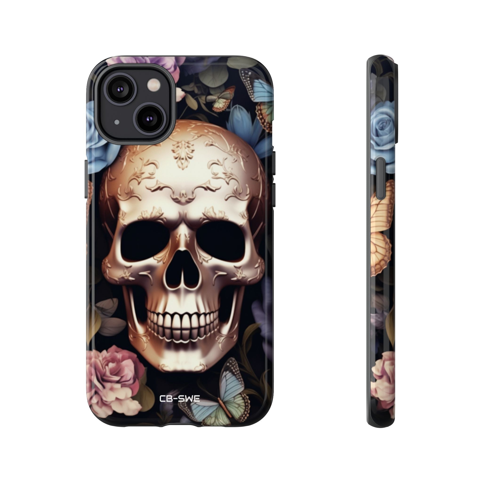 Skull Among Blossoms - iPhone Case