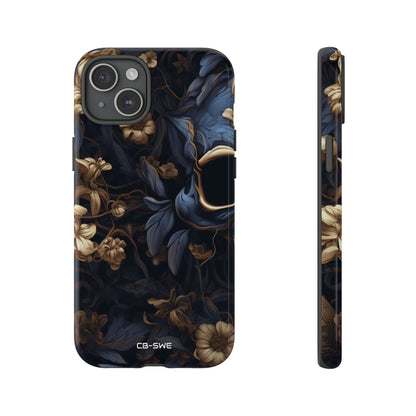 Gothic Floral Skull - iPhone Case