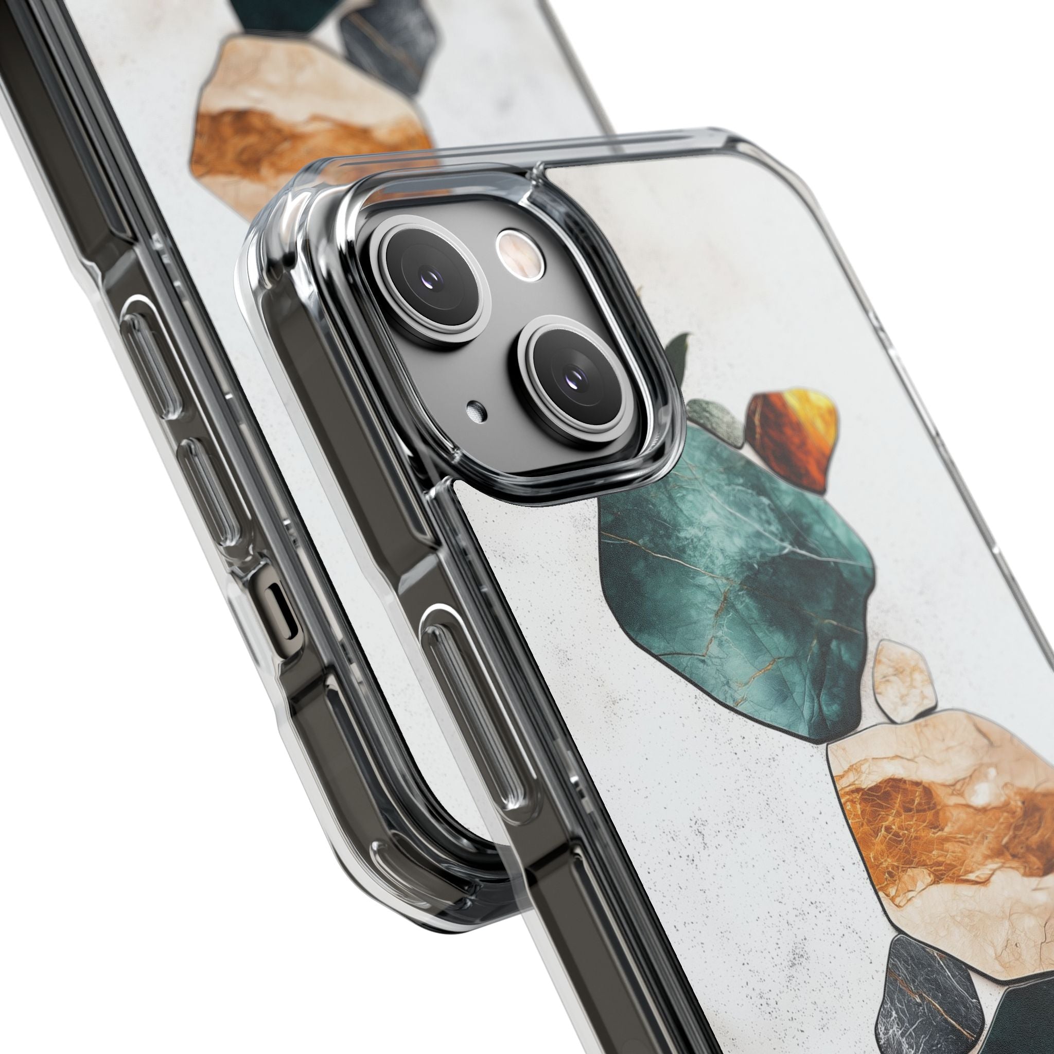 Stone Shapes Embrace iPhone Case - Impact