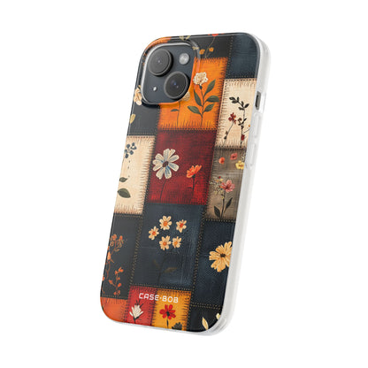 Patchwork Blooms iPhone 15 Case - Soft