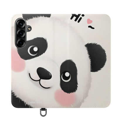 Peeking Panda Blush - Samsung S25+ Case - Lompakkotyyppinen