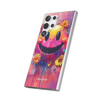 Smiley Bloom Samsung S23 Ultra Case - Soft
