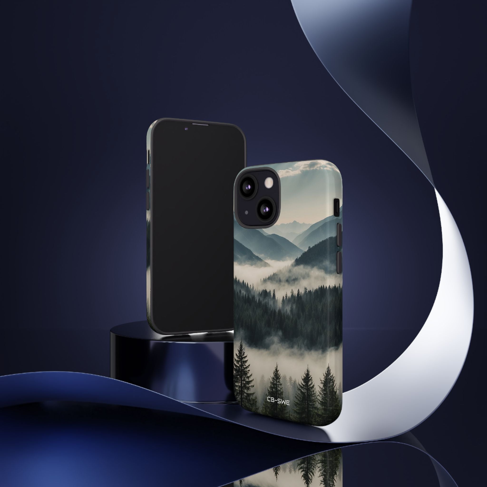 Misty Forest Embrace - iPhone Case
