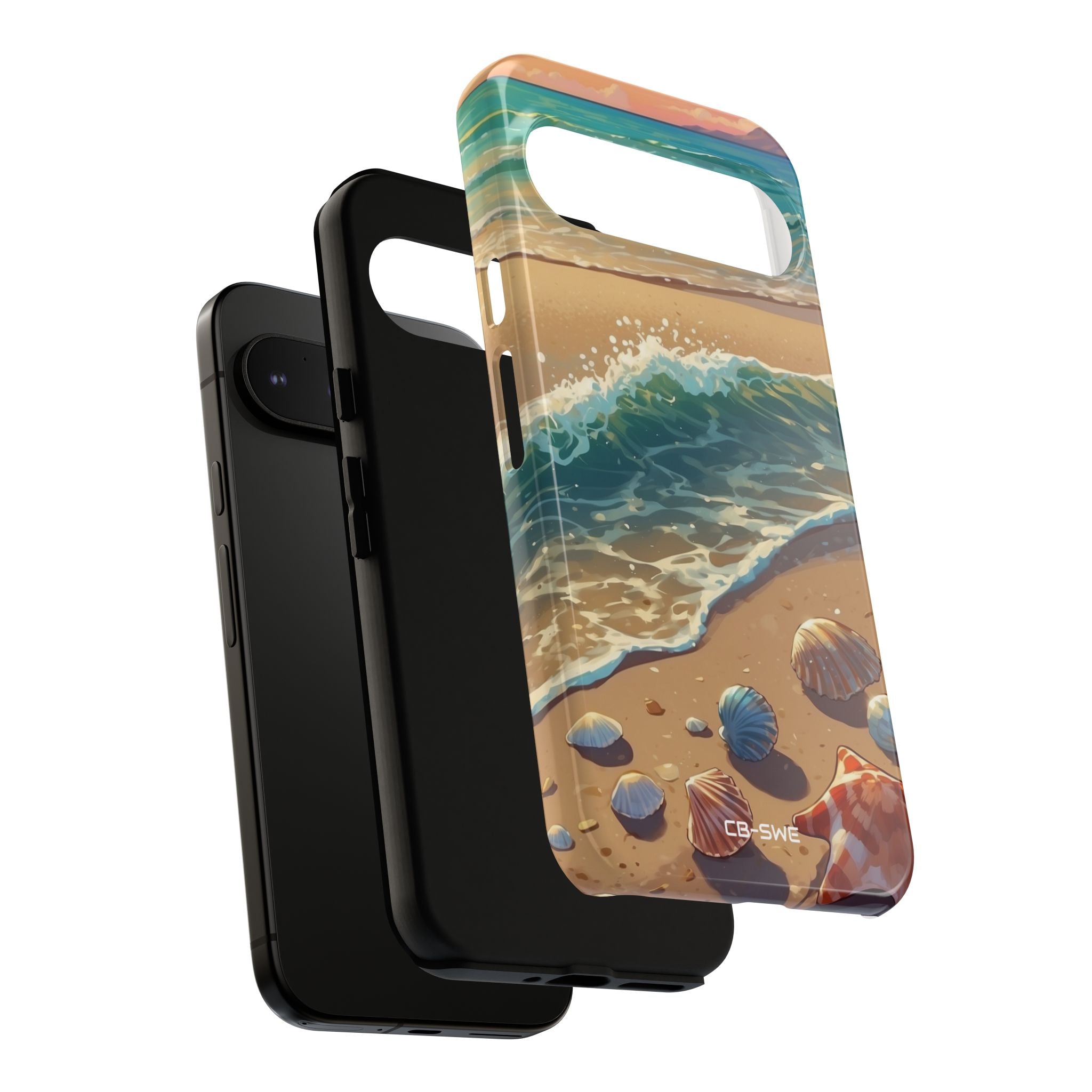 Seashells Kiss Shore - Google Pixel Case
