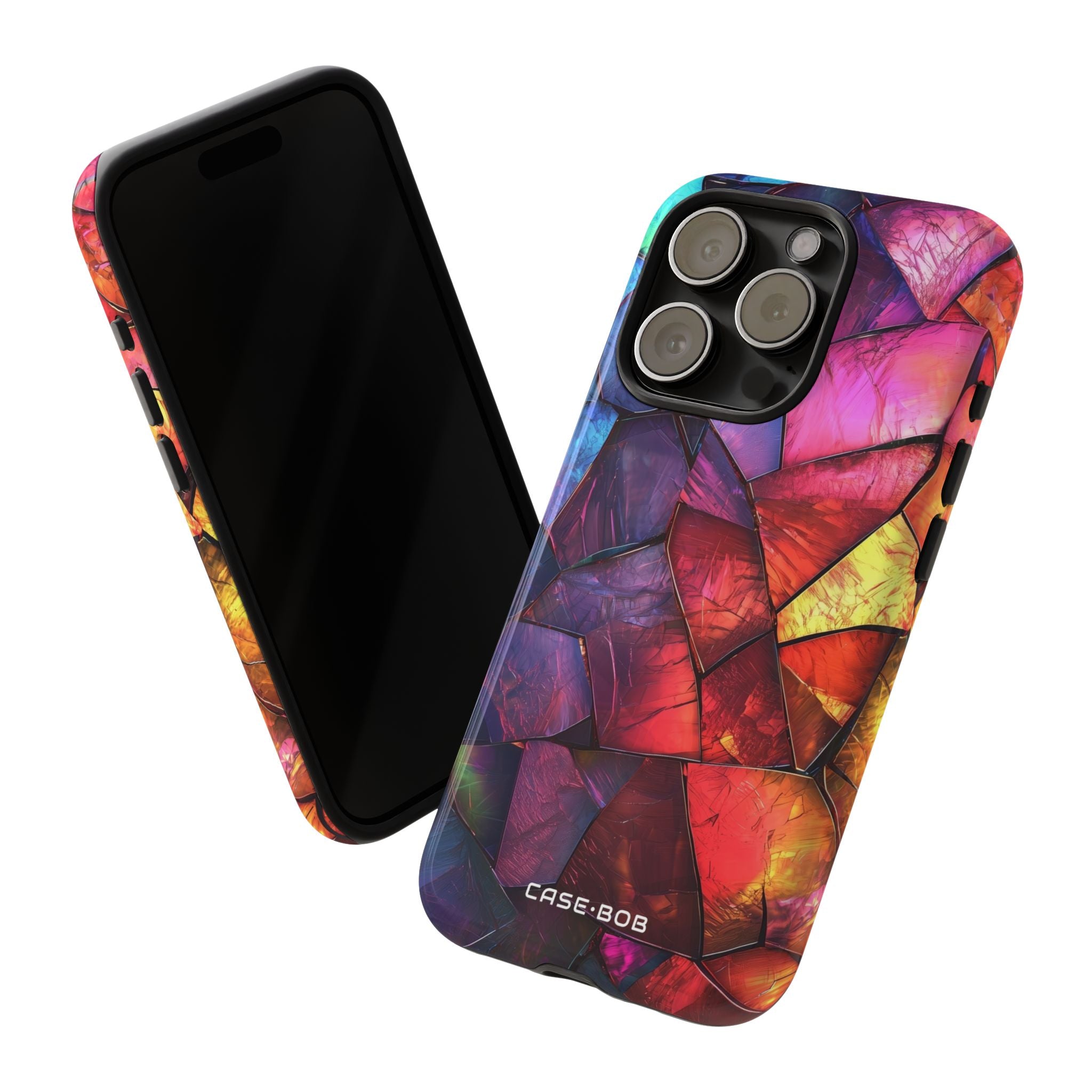 Cracked Prism iPhone 15 Pro Case - Tough