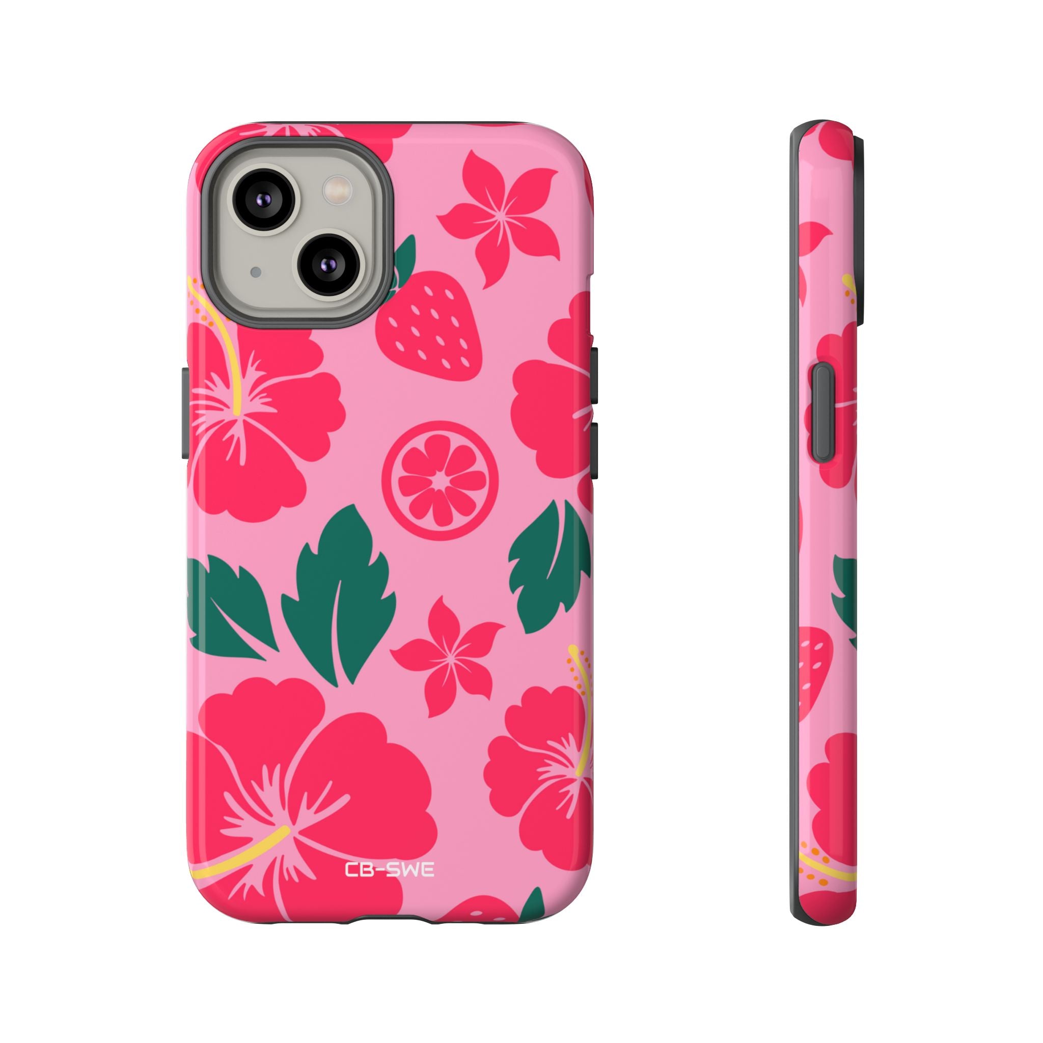 Tropical Hibiscus Harmony - iPhone Case