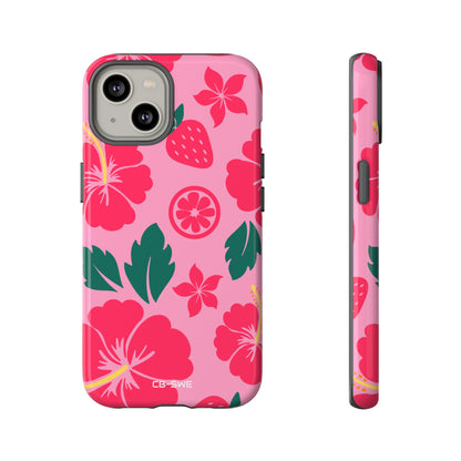 Tropical Hibiscus Harmony - iPhone Case