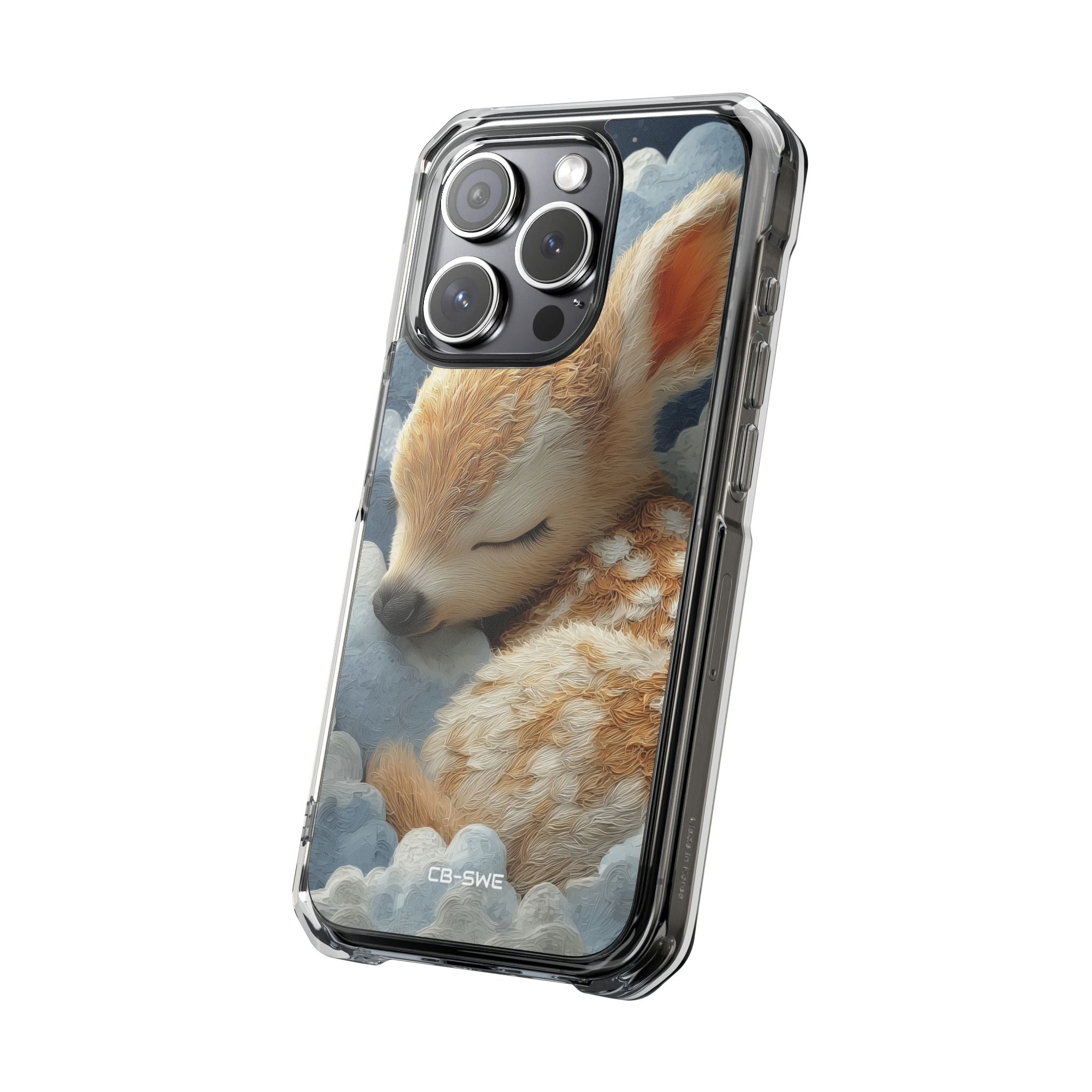 Dreaming Fawn Sleeps iPhone Case - Impact