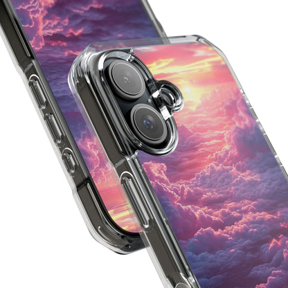 Pink Purple Clouds - Clear Impact iPhone 16 Phone Case