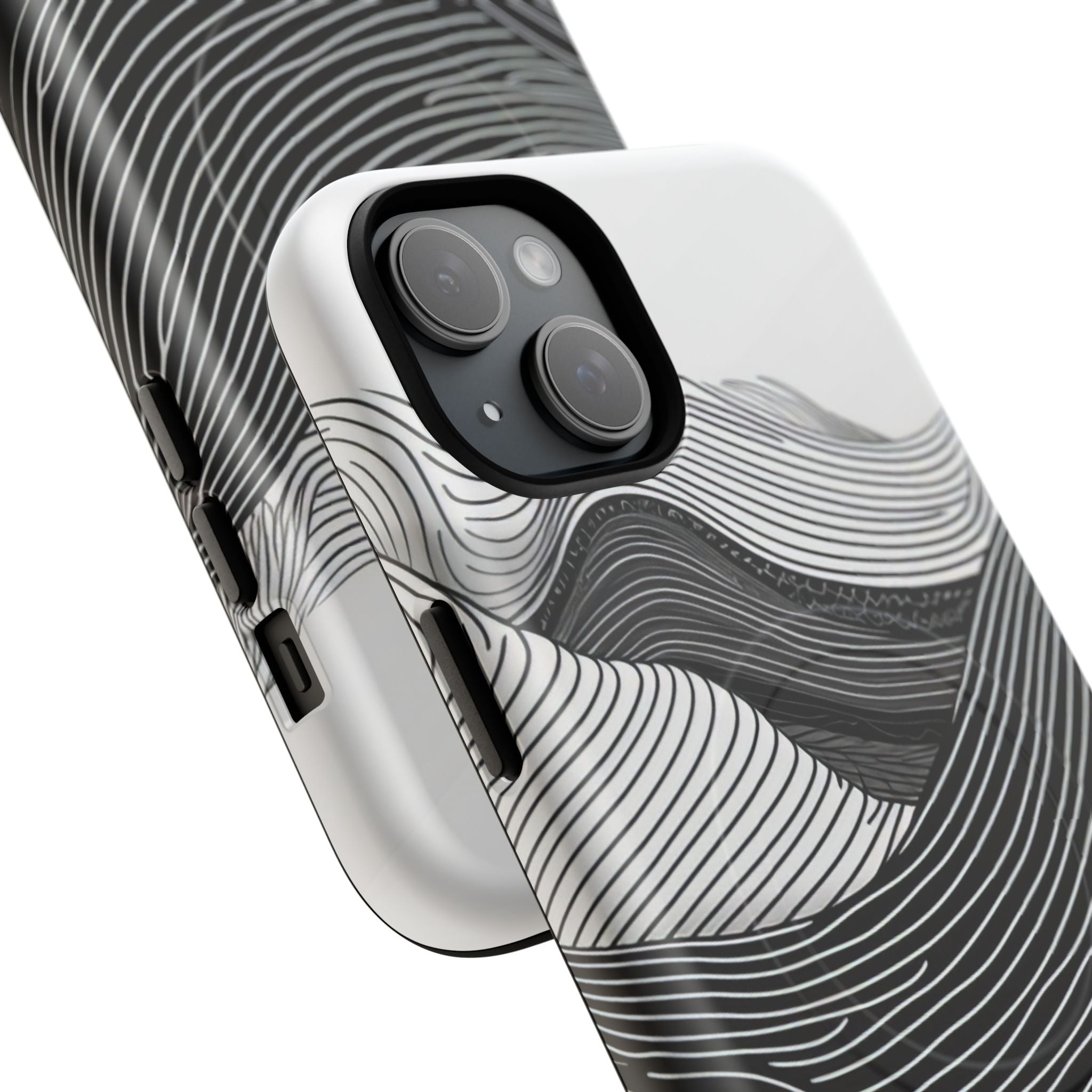 Undulating Horizon Waves iPhone 15 | Tough+ Phone Case