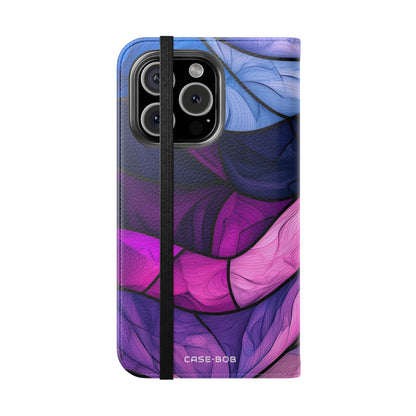 Purple Wavewood - iPhone 16 Pro Case - Wallet