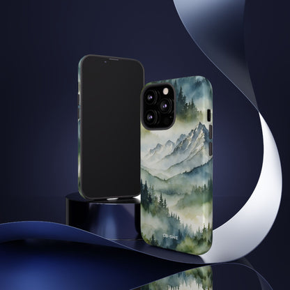 Misty Peaks Emerge - iPhone Case