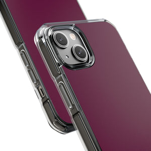 Tyrian Purple | Handyhülle für iPhone (Clear Impact Case – magnetisch) 