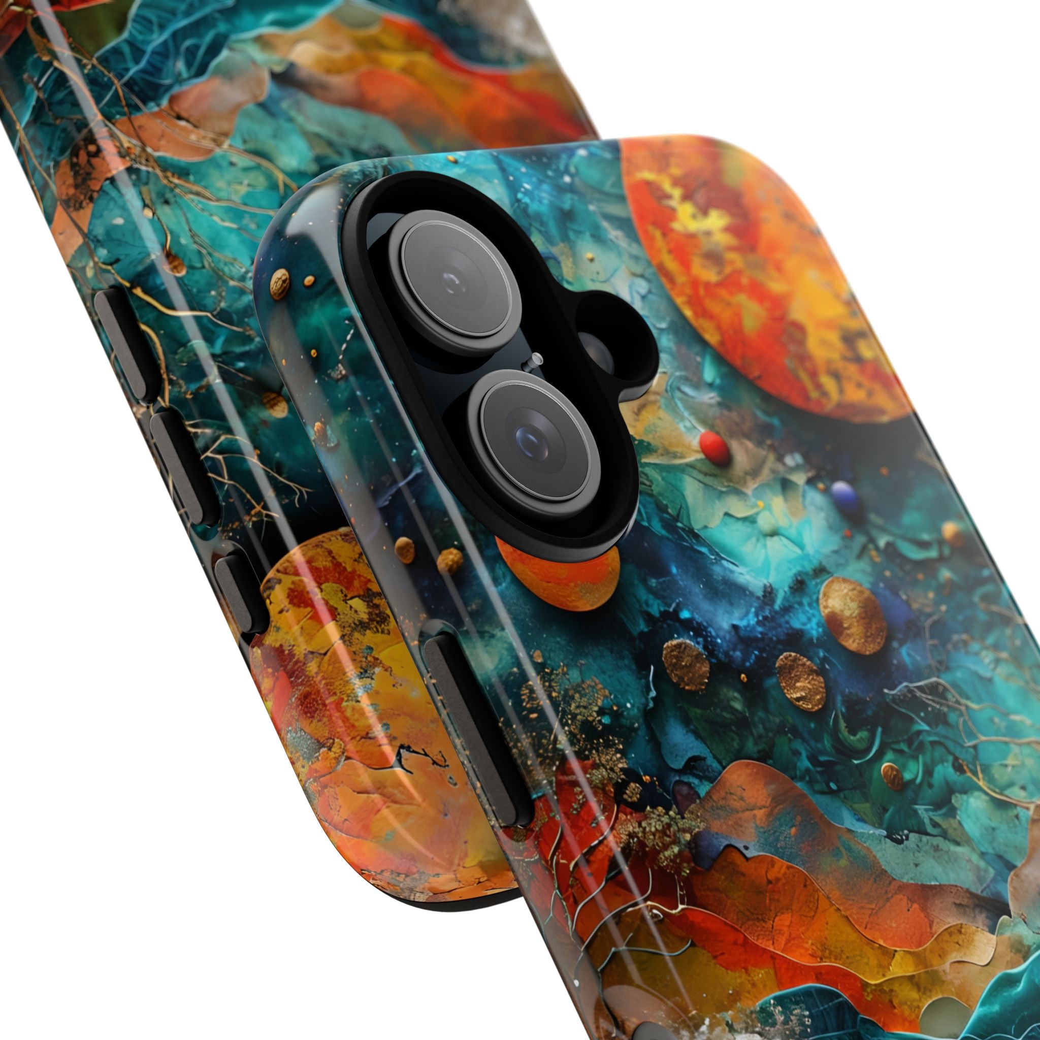 Traumhaftes Fantasielandschaft Mixed Media Kunst iPhone 16 - Tough