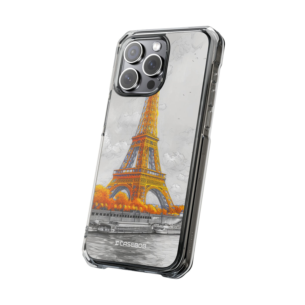 Autumnal Parisian Glow - Phone Case for iPhone (Clear Impact - Magnetic)