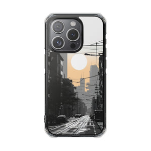 Urban Serenity Glow - Phone Case for iPhone (Clear Impact - Magnetic)