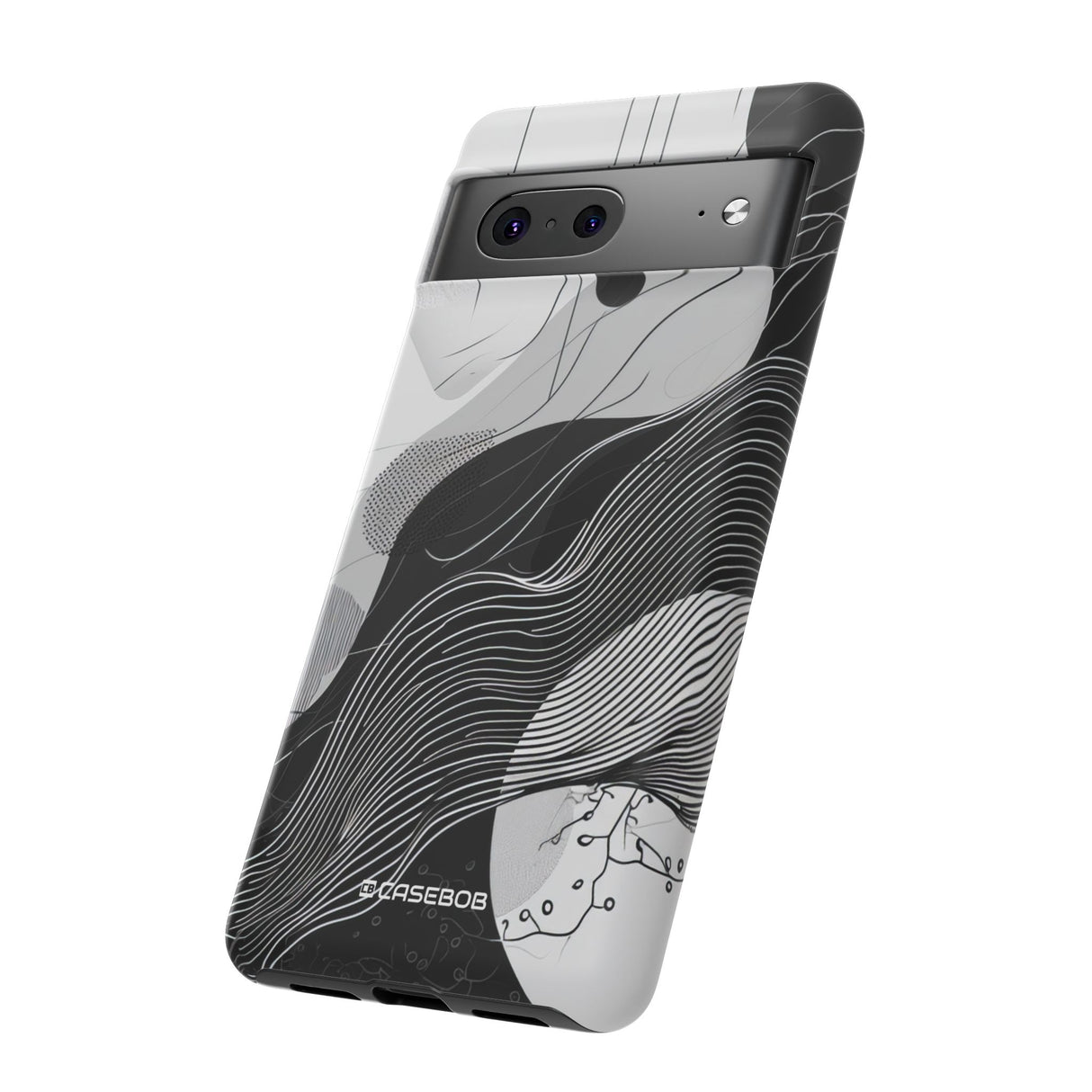 Monochrome Elegance | Protective Phone Case for Google Pixel