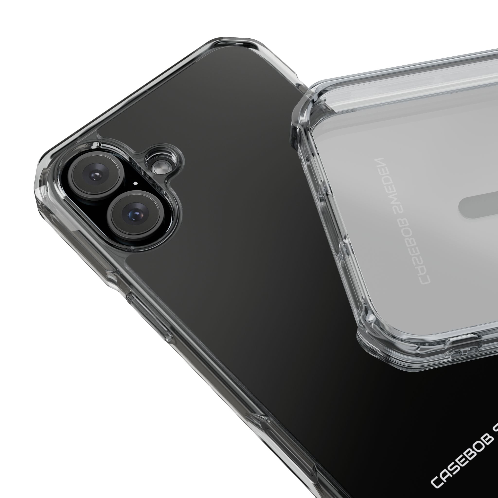 Black - Clear Impact iPhone 16 Phone Case