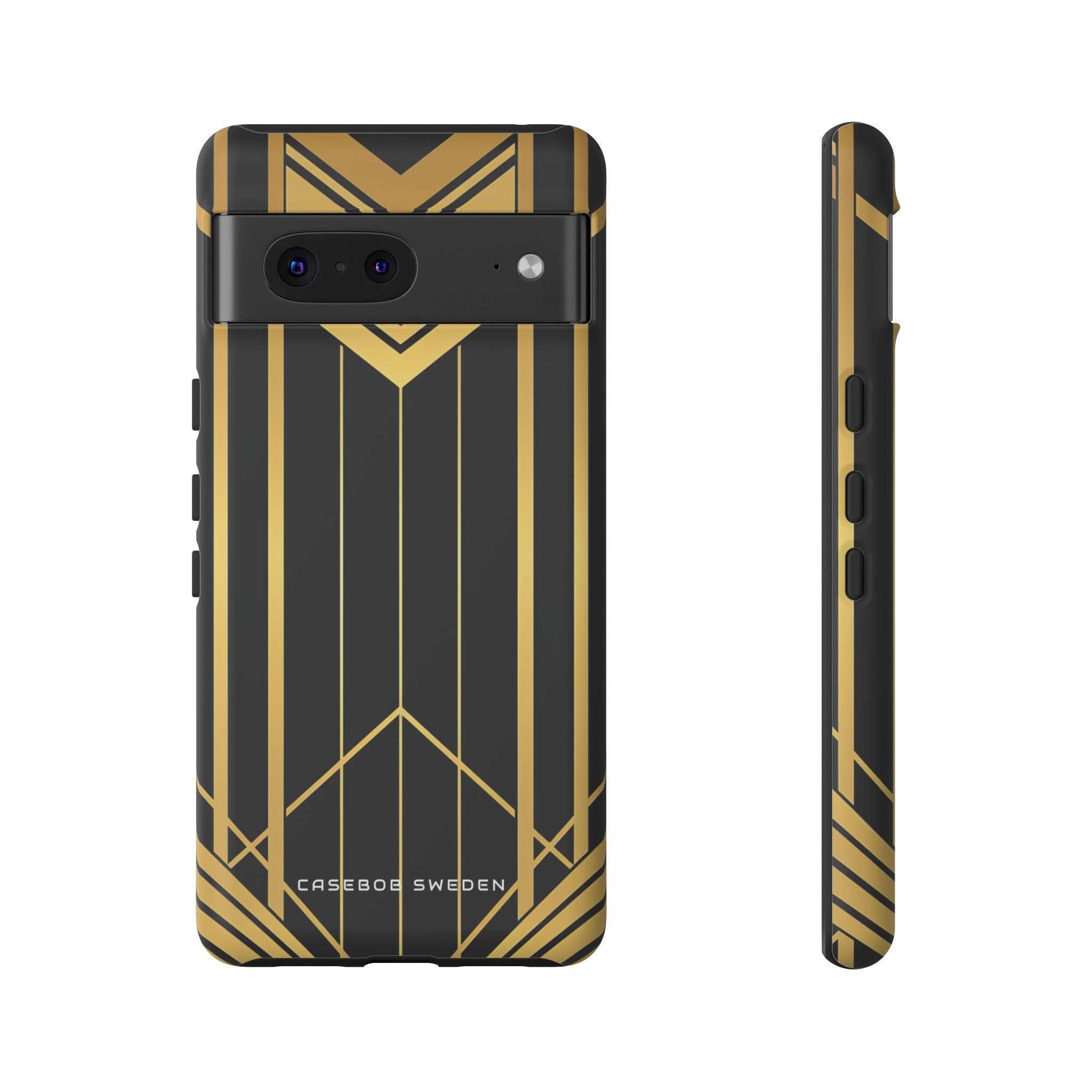 "Golden Art Deco Symmetry in Geometric Elegance" Google Pixel 7 - Tough Phone Case