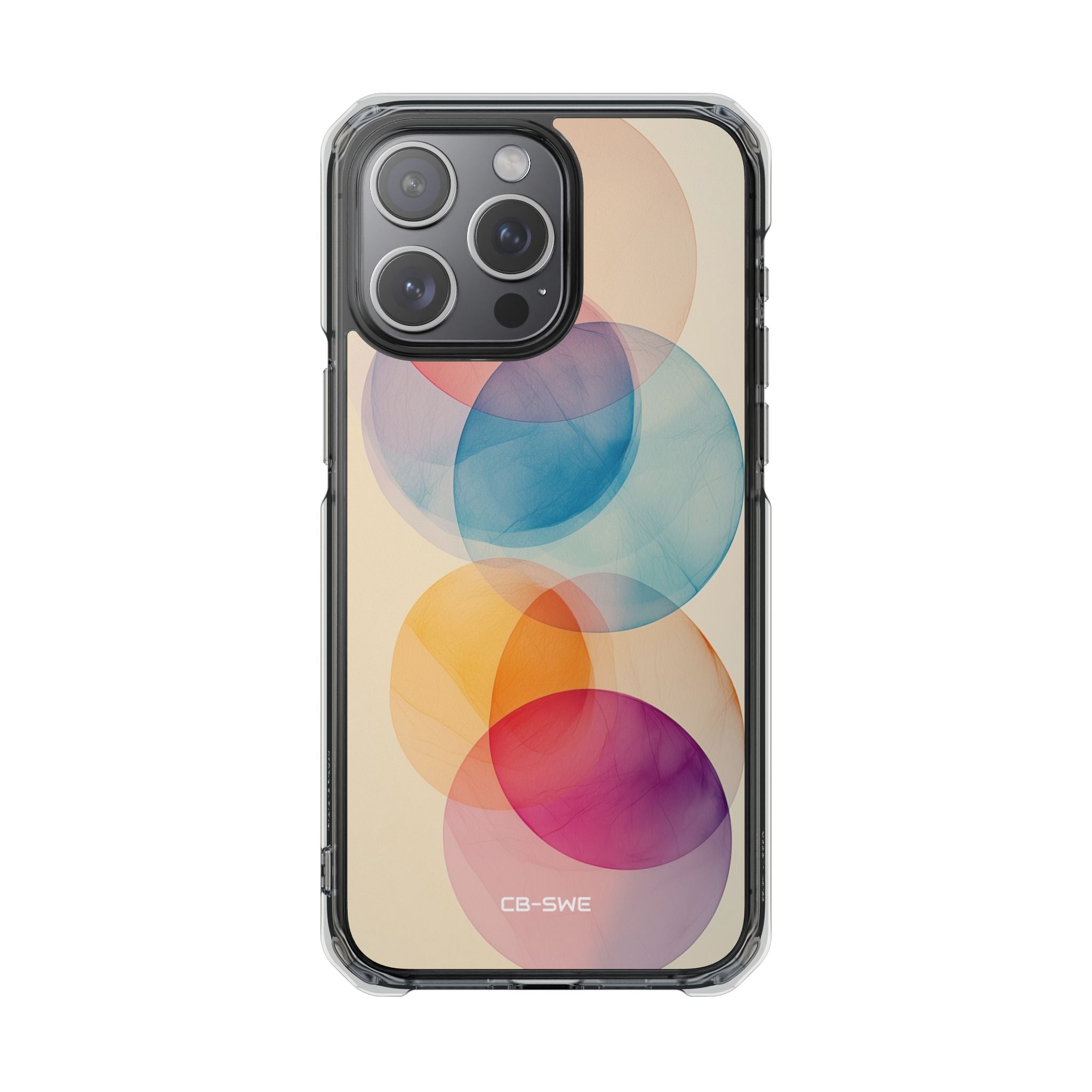 Circles Embrace Light iPhone Case - Impact