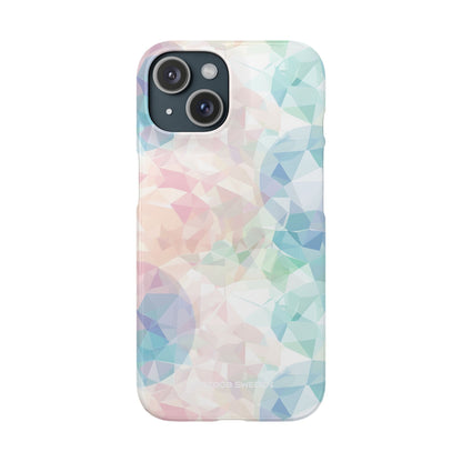 Pastel Geometry Background - Slim iPhone 15 Phone Case