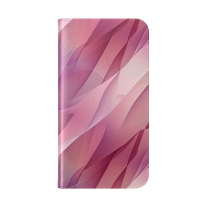 Pink Leafwave - iPhone 15 Pro Max Case - Wallet