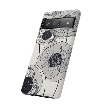 Modern Minimalist Flowers Google Pixel 6 - Tough Phone Case