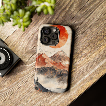 Mountains Greet Sun - iPhone Case