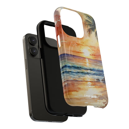 Sunset Palm iPhone 14 Pro Case - Tough+