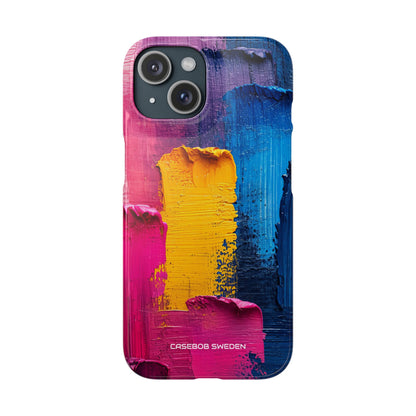 Bold Abstract Texture - Slim iPhone 15 Phone Case