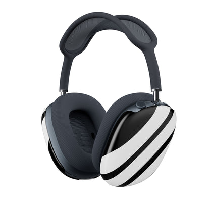 Diagonaaliraitoja Mustavalkoinen - AirPod Max Case