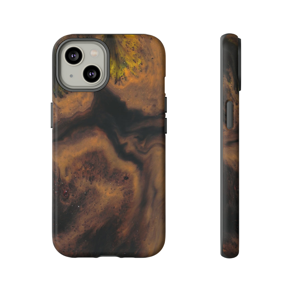 Brown Earth Ink Art - Protective Phone Case